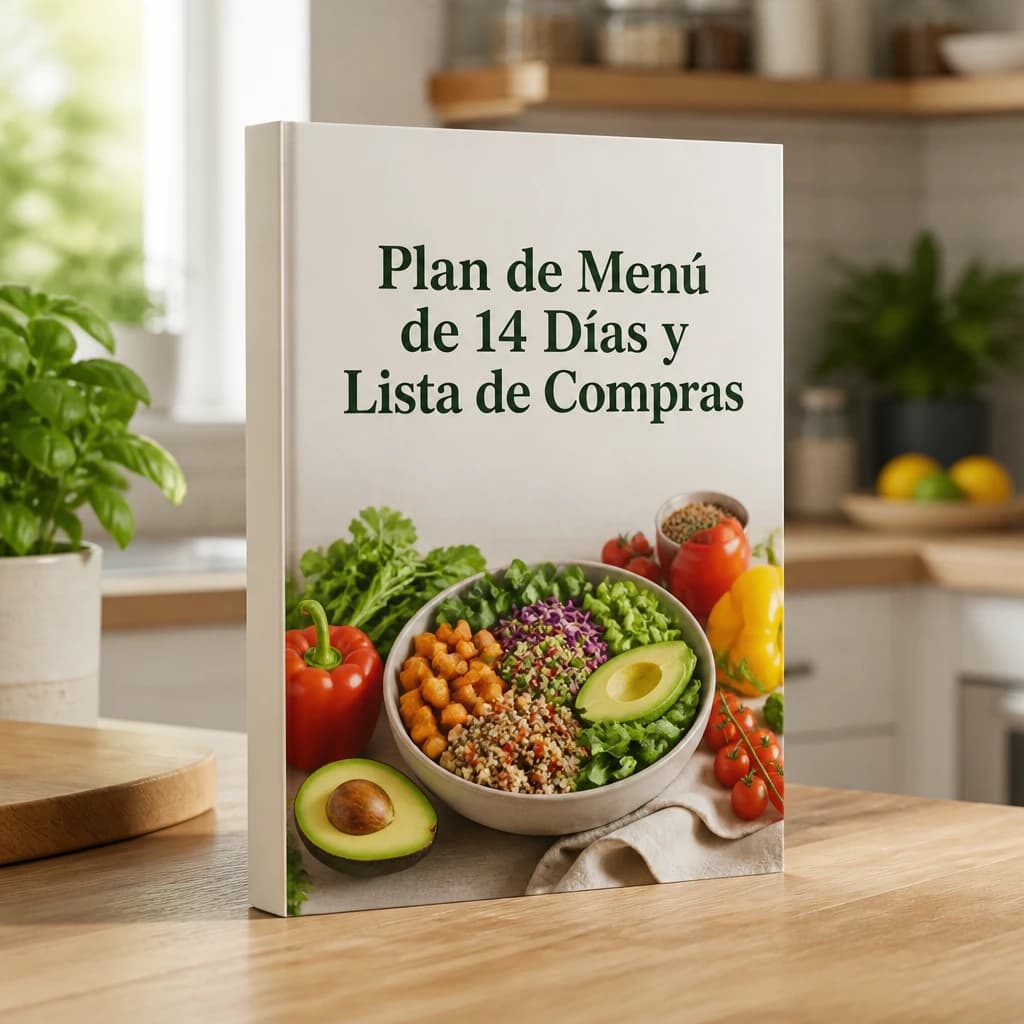 Portada de Plan de Menú de 14 Días y Lista de Compras